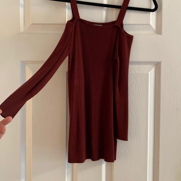 Express Cold Shoulder Sweater - Picture 2 of 3